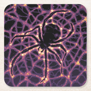 Dark Matter Poster. Square Paper Coaster