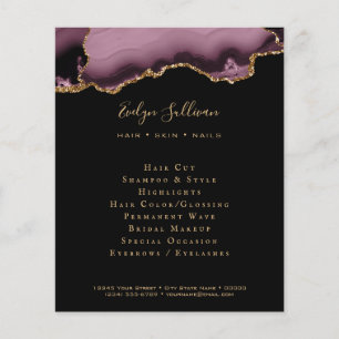 Dark mauve agate flyer