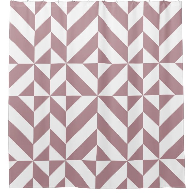 Dark Mauve Geometric Cube Pattern (Front)