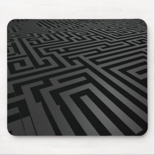Dark Maze Mouse Pad