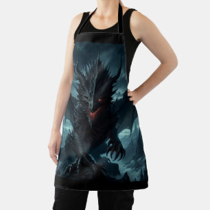 Dark, Medieval Dragon  Apron