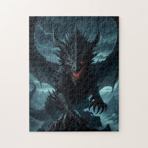 Dark, Medieval Dragon  Jigsaw Puzzle