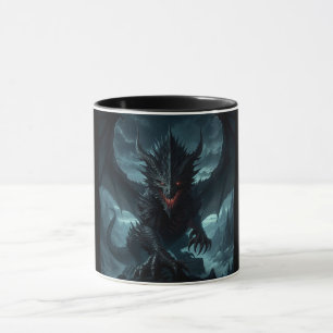 Dark, Medieval Dragon  Mug
