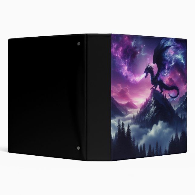 Dark, Medieval Ethereal Dragon  Binder (Background)