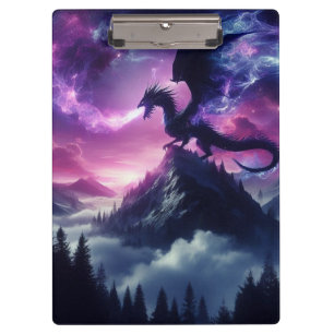 Dark, Medieval Ethereal Dragon Clipboard