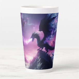 Dark, Medieval Ethereal Dragon Latte Mug