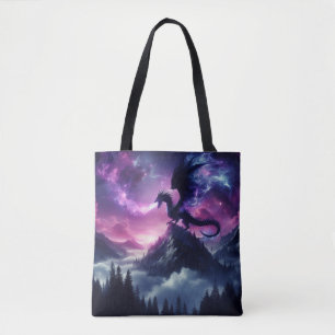 Dark, Medieval Ethereal Dragon  Tote Bag