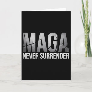 Dark Mega Trump 2024 Mega Never Surrender  Card