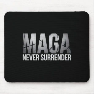 Dark Mega Trump 2024 Mega Never Surrender  Mouse Pad