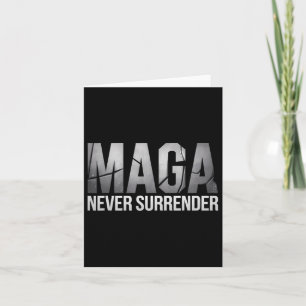 Dark Mega Trump 2024 Never Surrender  Card