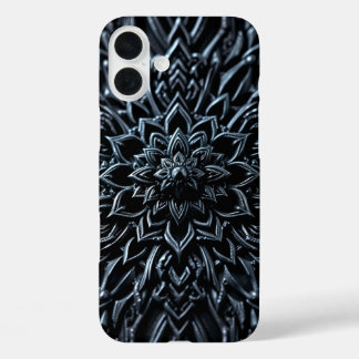 Dark Metallic Mandala iPhone 16 Plus Case