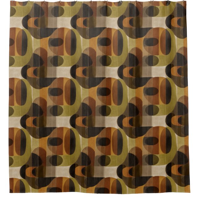 Dark Mid Century Geometric Pattern (3) (Front)