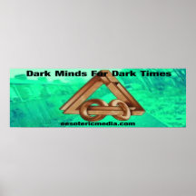 Dark Minds For Dark Times 90cm x 30cm Poster