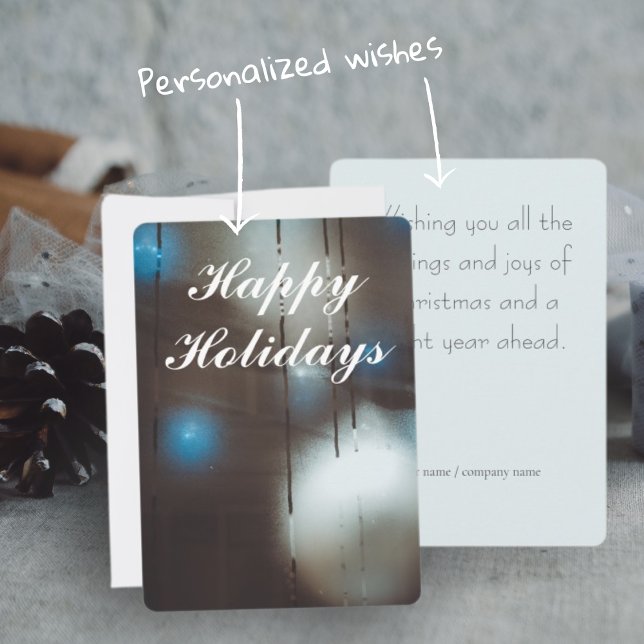 Dark Misted Steamy Window with Christmas Baubles Card (Creator Uploaded)