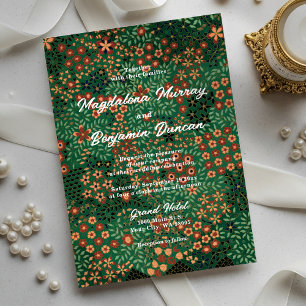 Dark Moody Art Tapestry Textile Floral Wedding