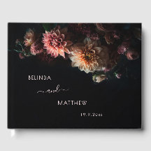 Dark Moody Dahlias Flowers | Wedding