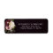 Dark Moody Floral Burgundy Wedding Return Address