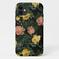 Dark Moody Florals Antique Redouté Roses