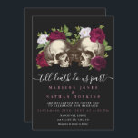 Dark Moody Gothic Skull Floral Wedding Invitation<br><div class="desc">Celebrate your special day with this Dark Moody Gothic Skull Floral Wedding Design featuring the art of Pierre-Joseph Redouté (1759–1840). You can customize this further by clicking on the "PERSONALIZE" button. For further questions please contact us at ThePaperieGarden@gmail.com</div>