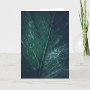 Dark moody Leaf floral Design Card