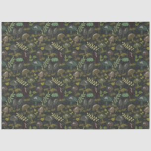 Dark Moody Mushrooms Beautiful Tissue Paper