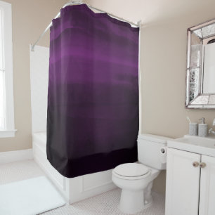 Dark Moody Purple Plum Modern Watercolor Chic