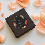 Dark Moody Romantic Floral Dutch Painterly Wedding Classic Round Sticker<br><div class="desc">Perfect for favours or welcome kits.
Customize the text and move or scale the circle and florals as desired. Circle shape and colour are editable.</div>