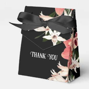 Dark Moody Thank You Wedding Favour Boxes