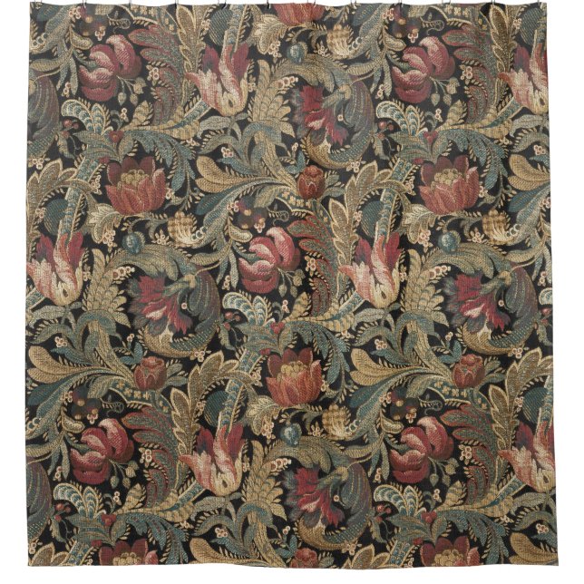 Dark Moody Vintage Floral Botanical Pattern (Front)