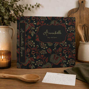 Dark Moody Vintage Floral Gothic Cottage Binder