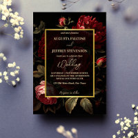 Dark moody vintage roses all in one wedding