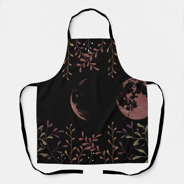Dark Moon Phases   Apron (Front)