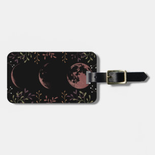 Dark Moon Phases Luggage Tag