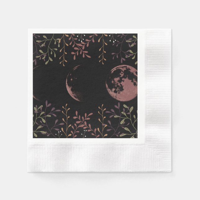 Dark Moon Phases  Napkin (Front)