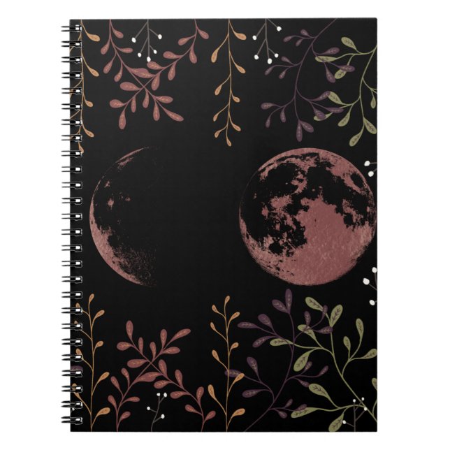 Dark Moon Phases Notebook (Front)
