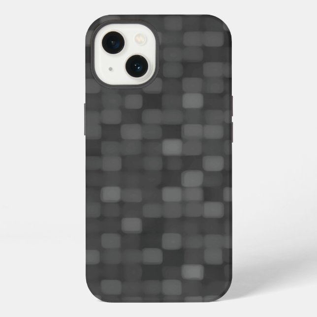 Dark Mosaic Pattern iPhone Case (Back)