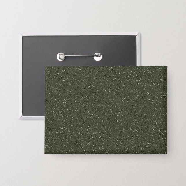Dark Moss Speckled Rectangle Button – Customizable (Front/Back)