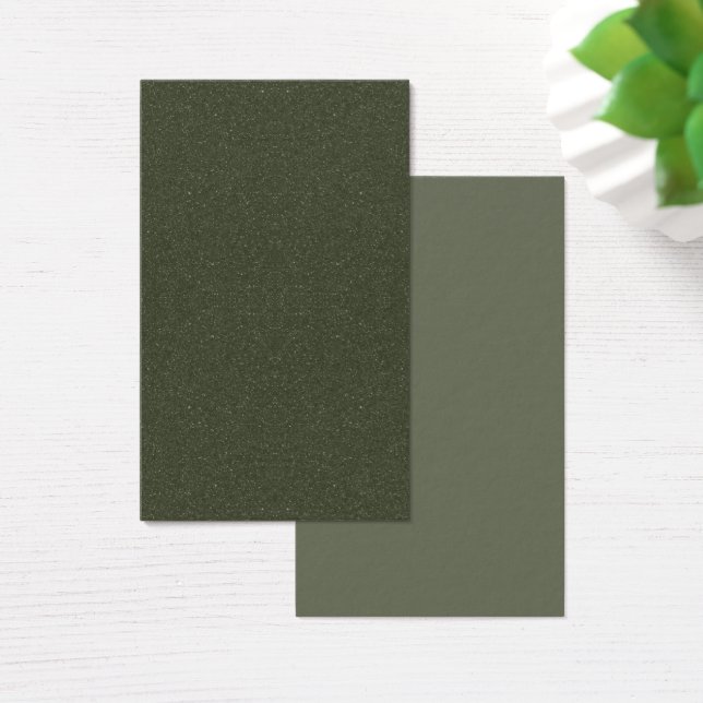 Dark Moss Textured Business Card – Customizable (Desk)