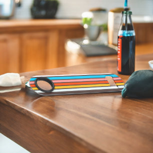 Dark Multicolor Vintage Style Stripes Bar Key