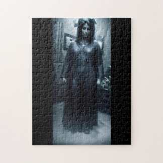 Dark Mysterious Alien woman Jigsaw Puzzle