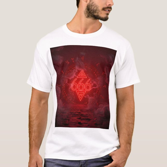 Dark Mystic Symbol Graphic Tee (Front)