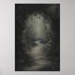 Dark Mystical Forestcore Wall Art, Printable Poster