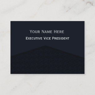 Dark Navy Blue Centre Point Business Card