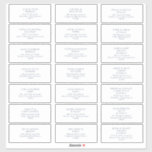 Dark Navy Font Wedding Guest Address Sticker<br><div class="desc">This Dark Navy Font wedding guest address sticker is just what you've been looking for to complete your simple rustic moody wedding. It is sure to bring your colourful minimalist vibe together in a beautiful way! Keep it as is, or choose to personalize it with your photos! You can also...</div>