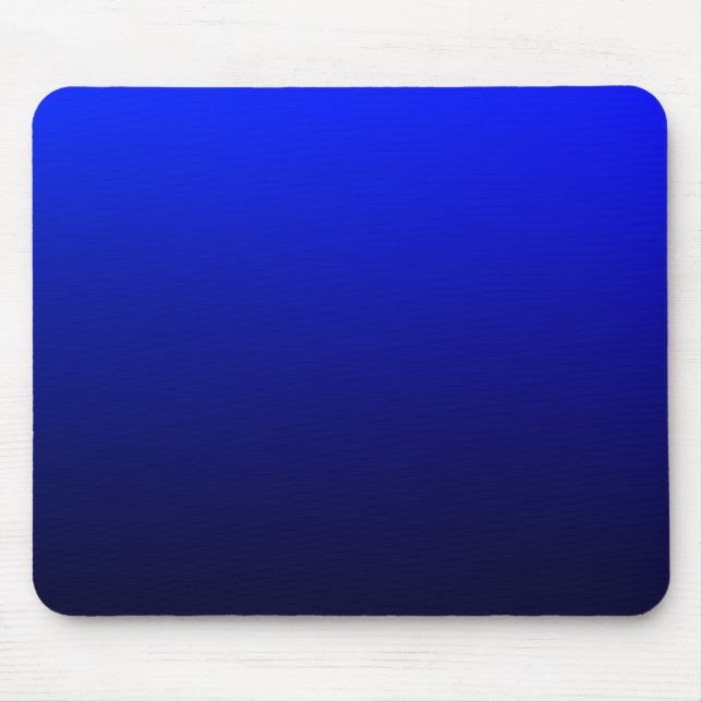 Dark Navy Midnight Blue Ombre Gradient Mouse Pad (Front)