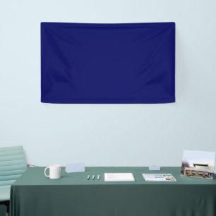 Dark Navy Solid Color Banner