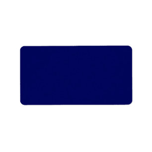 Dark Navy Solid Color Label