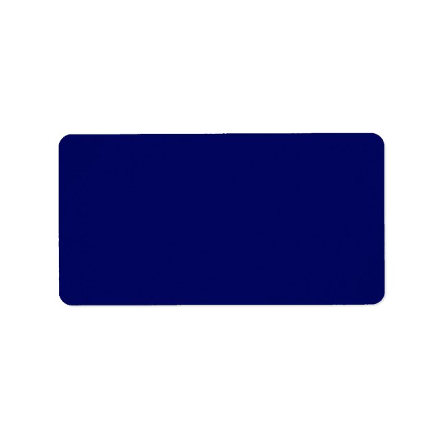 Dark Navy Solid Colour Label (Front)