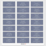 Dark Navy Wedding Guest Address Sticker<br><div class="desc">This Dark Navy wedding guest address sticker is just what you've been looking for to complete your simple rustic moody wedding. It is sure to bring your colourful minimalist vibe together in a beautiful way! Keep it as is, or choose to personalize it with your photos! You can also look...</div>