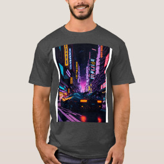 Dark Neon City Sports 2 T-Shirt